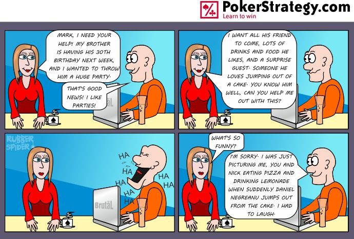 Lustige Pokercartoons Gift