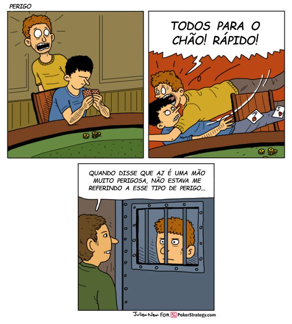 Tirinhas de poker divertidas AJ