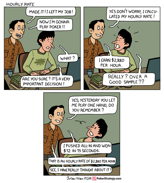 Funny Poker Cartoons Winning