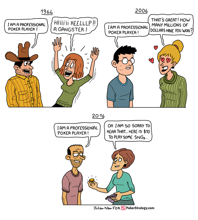 Grappige pokercartoon Professional