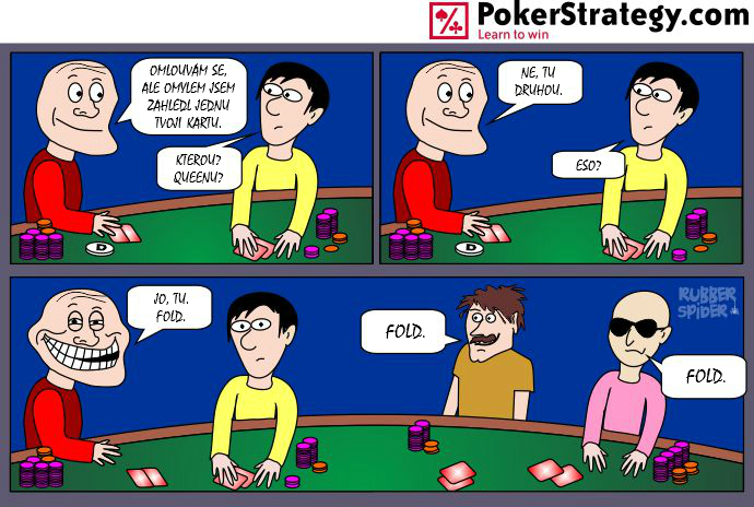 Vtipn&yacute; pokerov&yacute; komiks Fold