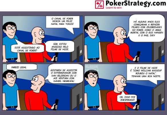 Tirinhas de poker divertidas Natal