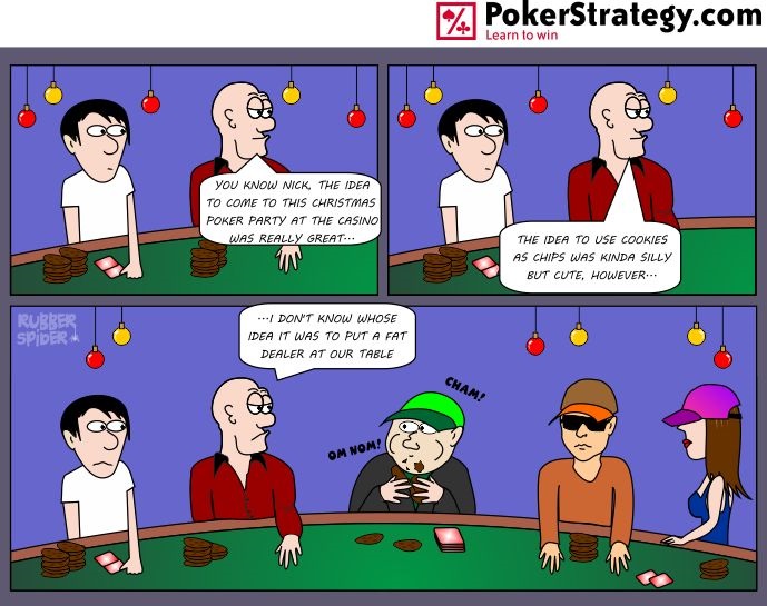 Lustige Pokercartoons Dealer