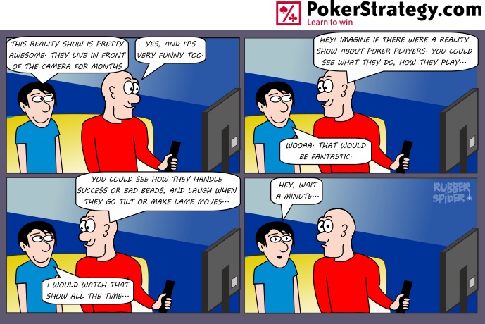 Lustige Pokercartoons Live