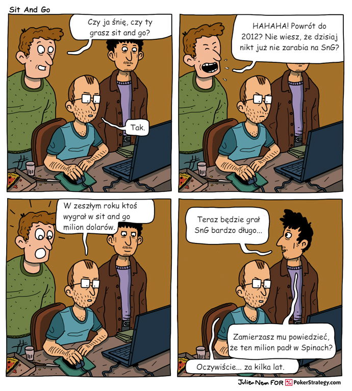 Śmieszny Pokerowy Komiks Grind