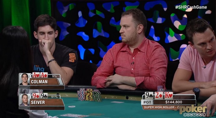 Colman vs. Seiver am Flop