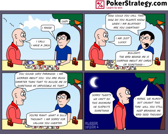 Funny Poker Cartoons Cheating