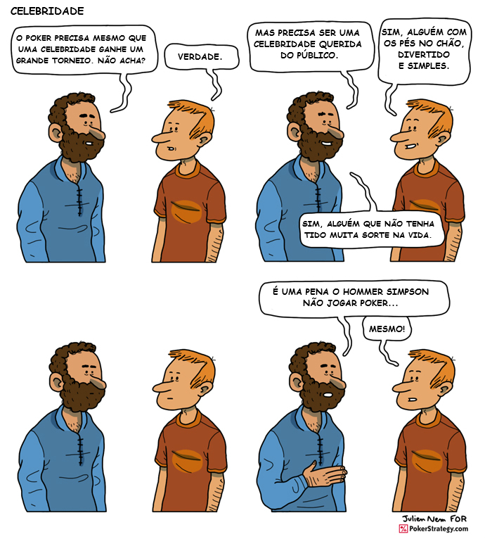 Tirinhas de poker divertidas Homer Simpson