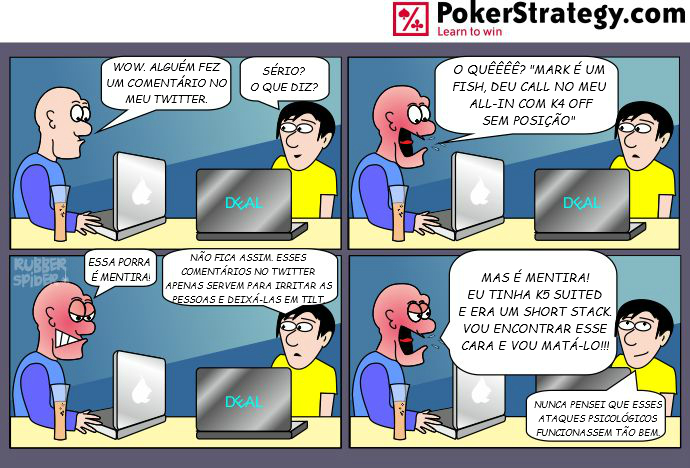 Tirinhas de poker divertidas Ataque no Twitter