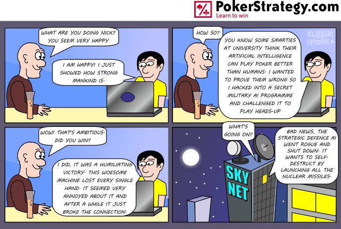 Lustige Pokercartoons Computer