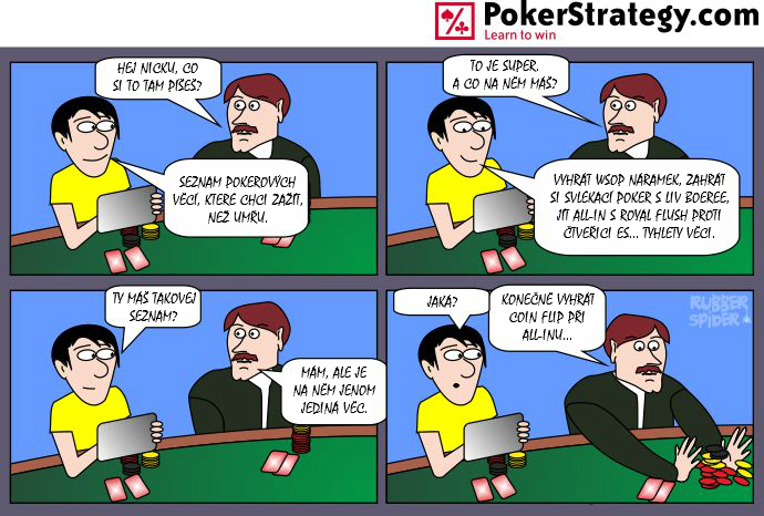 Vtipn&yacute; pokerov&yacute; komiks Svl&eacute;kac&iacute; poker