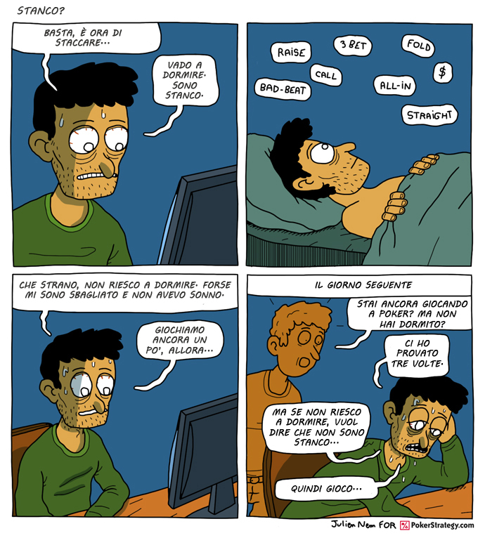 Vignette Divertenti sul Poker Dormire