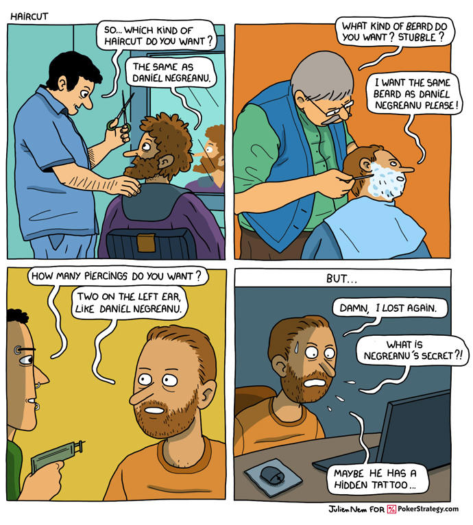 Funny Poker Cartoons Daniel Negreanu