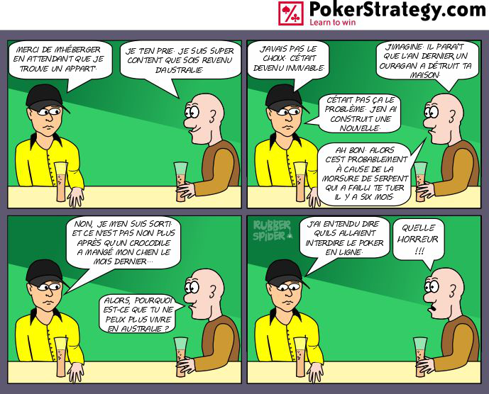 BD de poker humoristique Australie
