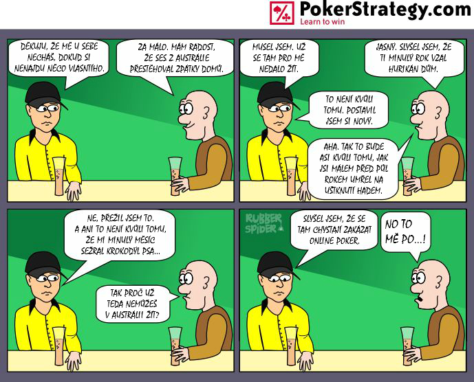 Vtipn&yacute; pokerov&yacute; komiks Austr&aacute;lie