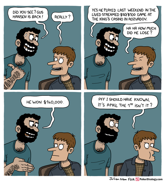 Funny Poker Cartoons High Stakes