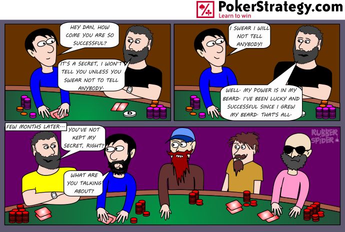 Grappige pokercartoon Dan Bilzerian