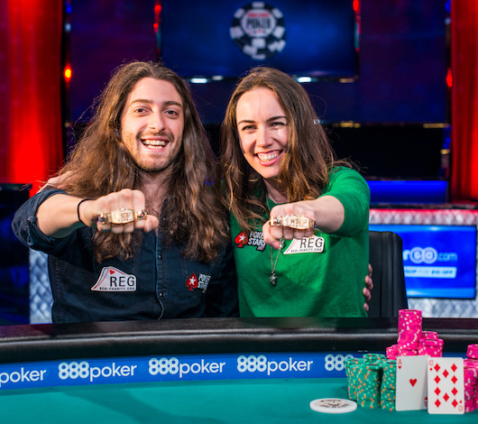 Igor Kurganov and Liv Boeree at the WSOP