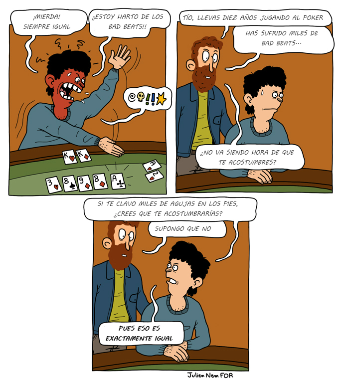 Tiras de poker divertidas Bad beats