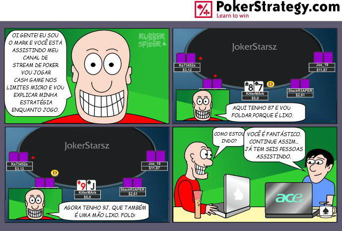 Tirinhas de poker divertidas Twitch