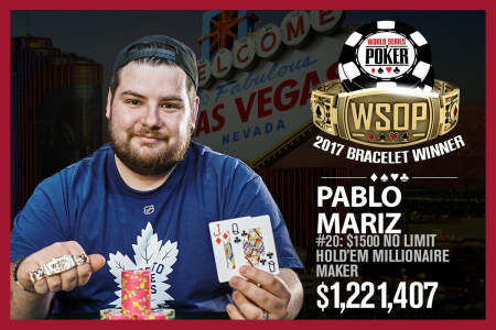 Pablo Mariz 2017 WSOP