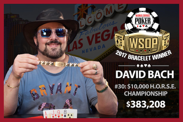 David Bach 2017 WSOP