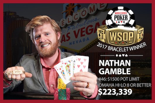 Nathan Gamble WSOP 2017