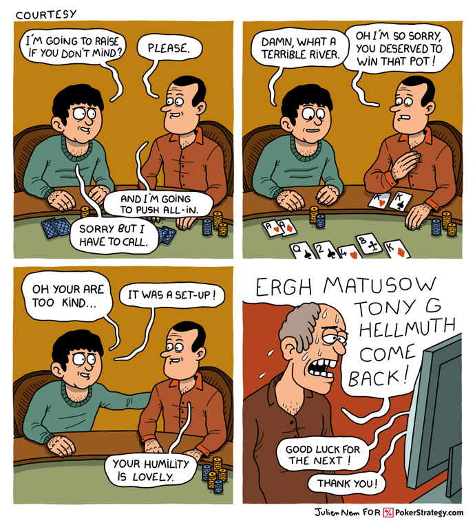 Funny Poker Cartoons Trash talk