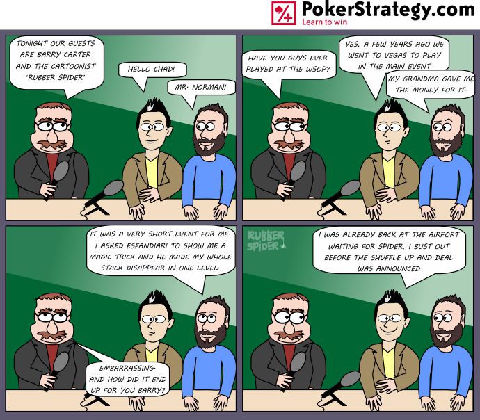 Lustige Pokercartoons WSOP
