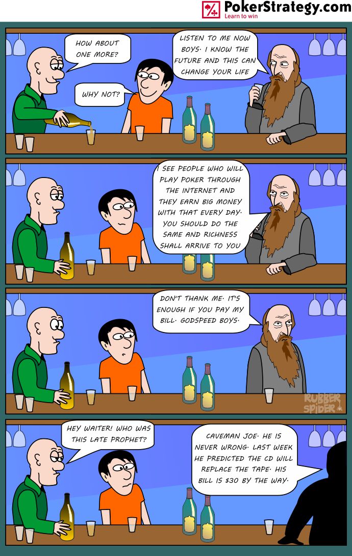 Lustige Pokercartoons Prophet