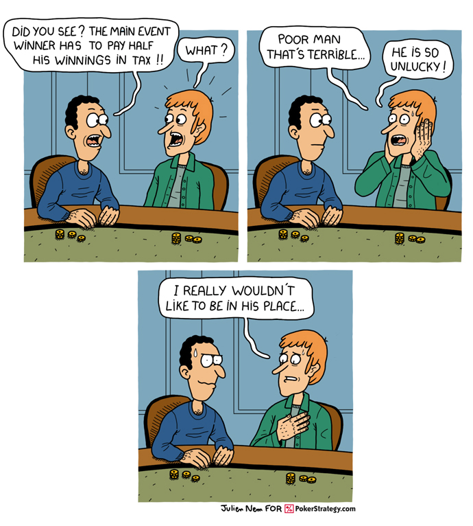 Funny Poker Cartoons WSOP Main Event