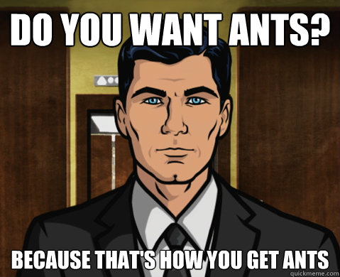 how to get ants