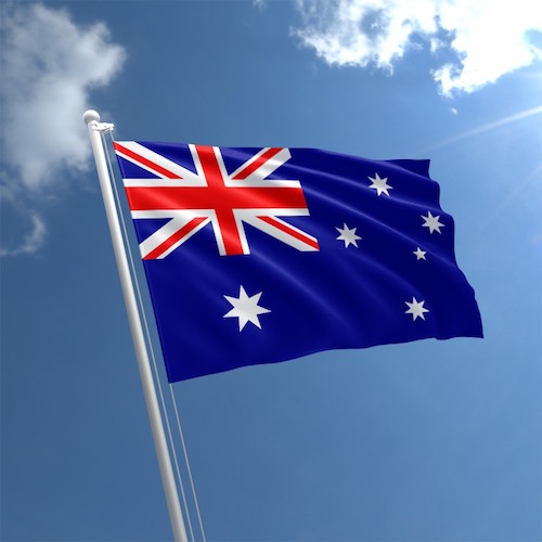 australia poker flag