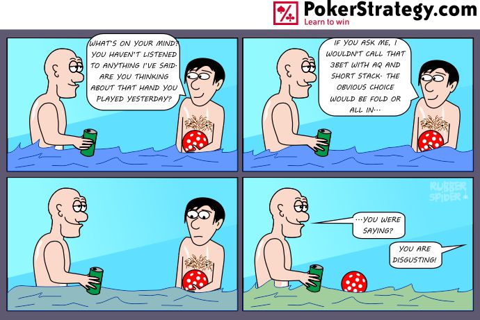 Lustige Pokercartoons Poker hand