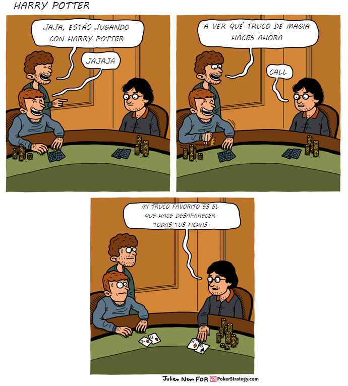 Tiras de poker divertidas Truco de magia