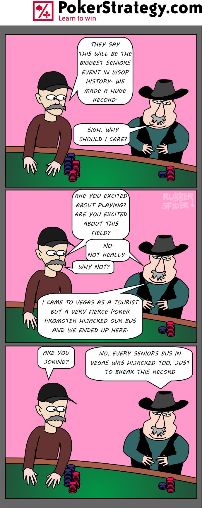Lustige Pokercartoons WSOP