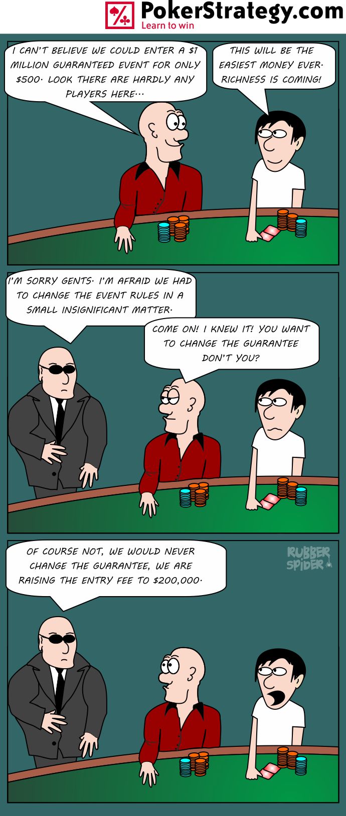 Lustige Pokercartoons Prize pool