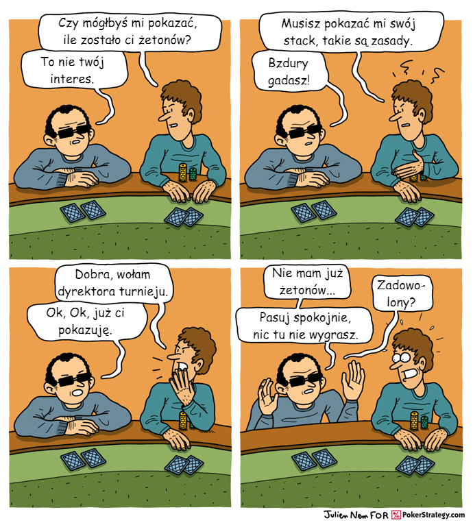 Śmieszny Pokerowy Komiks Żetony pokerowe