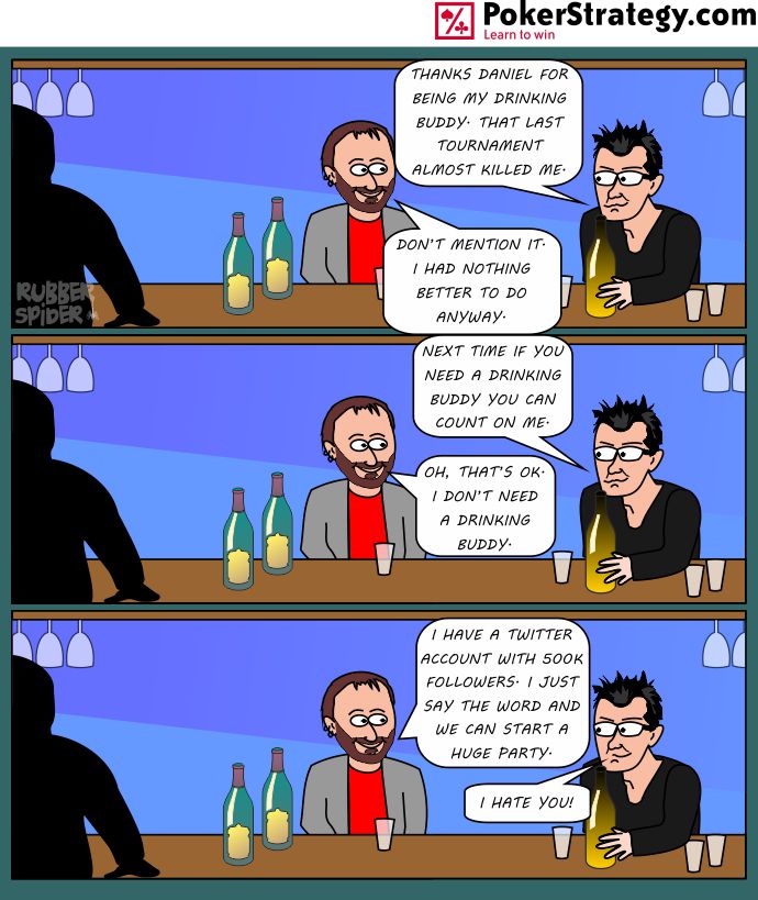 Lustige Pokercartoons Daniel Negreanu