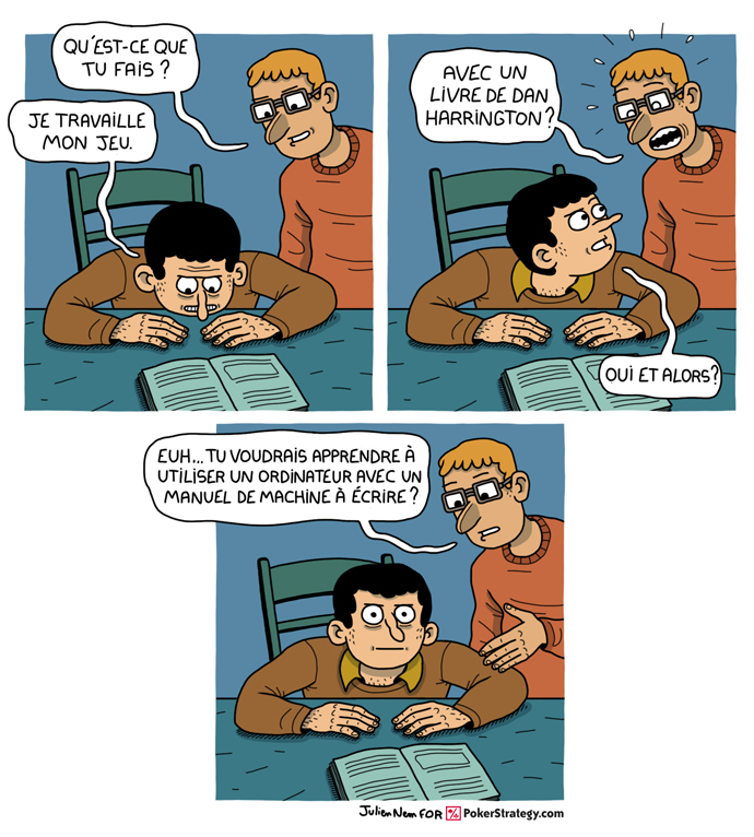 BD de poker humoristique Dan Harrington