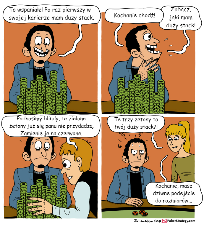 Śmieszny Pokerowy Komiks Pokerowe żetony
