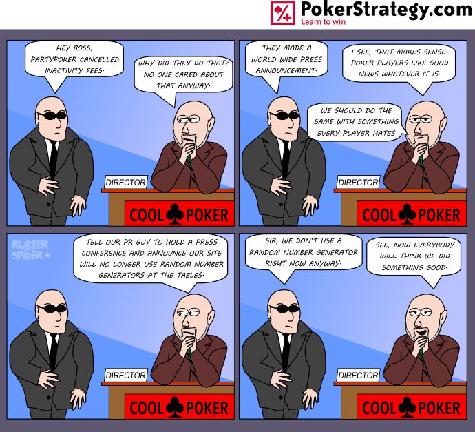 Lustige Pokercartoons partypoker