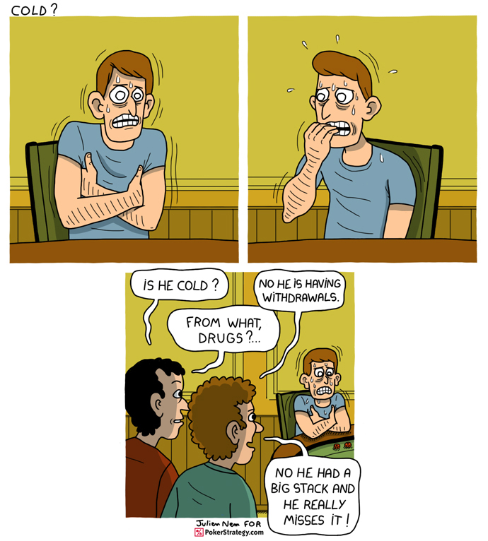 Lustige Pokercartoons Withdrawal