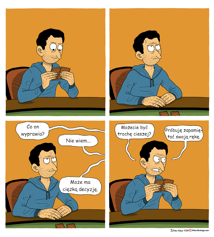 Śmieszny Pokerowy Komiks Pamięć