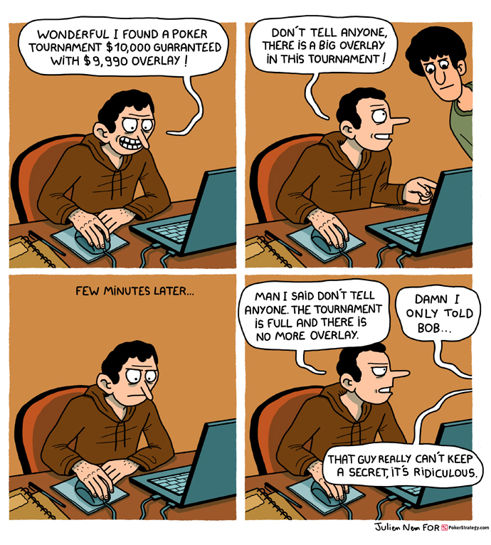 Lustige Pokercartoons Gossip