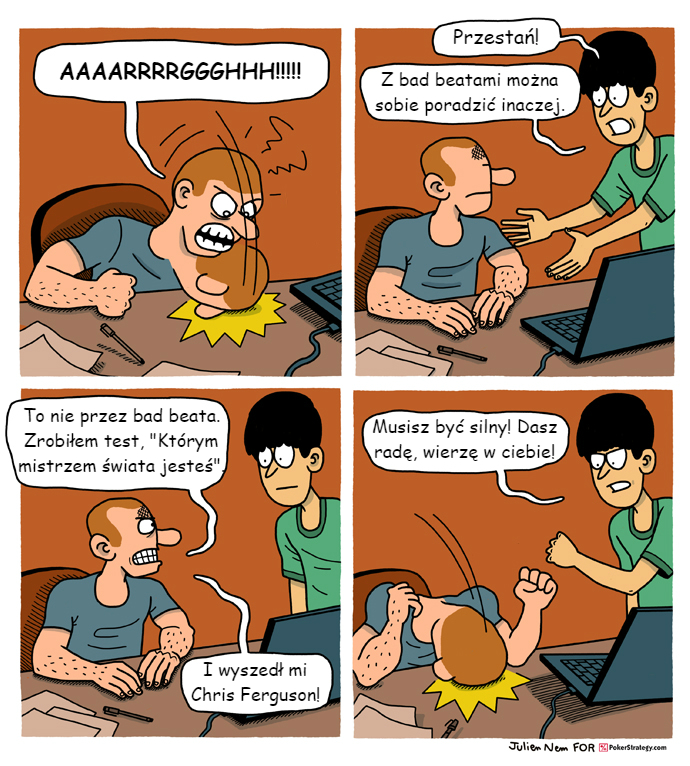 Śmieszny Pokerowy Komiks Chris Ferguson