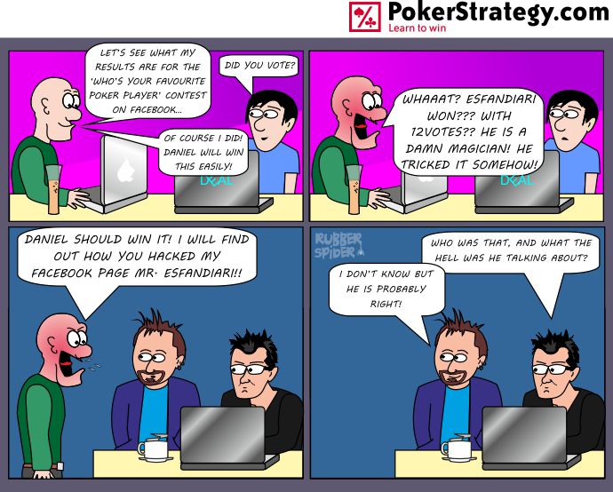 Lustige Pokercartoons Antonio Esfandiari