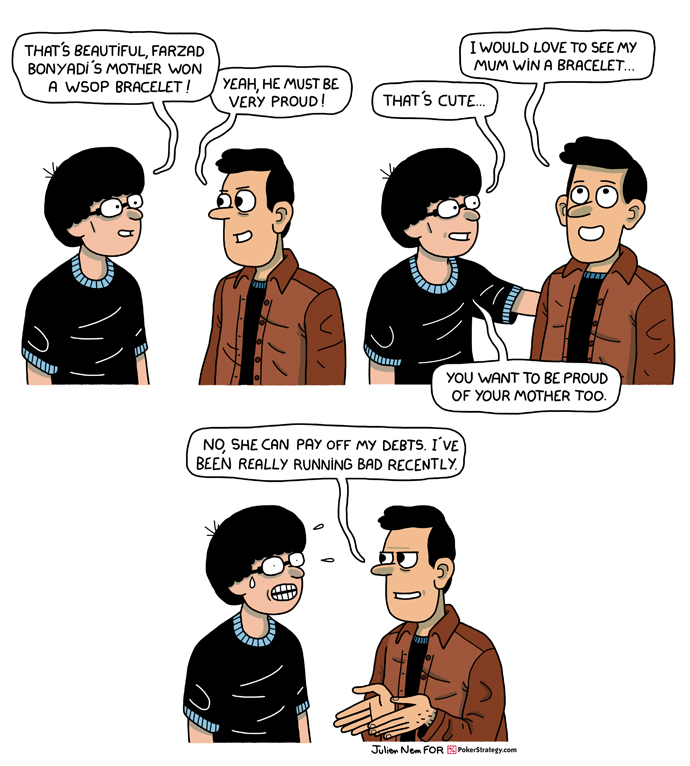 Funny Poker Cartoons WSOP bracelet