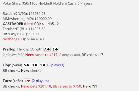 High Roller Analyse hand history