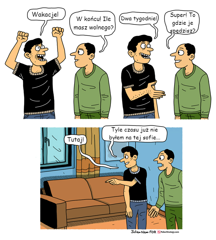 Śmieszny Pokerowy Komiks Relaks